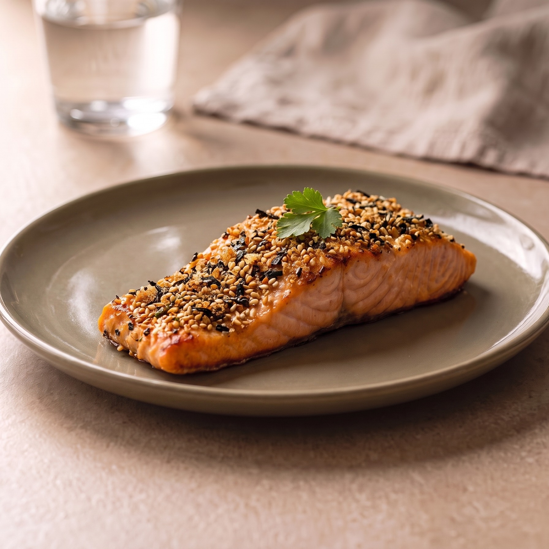 Baked Furikake-Crusted Salmon